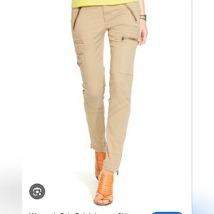 Polo Ralph Lauren Women's Beige Skinny Cargo Pants - Size 2
